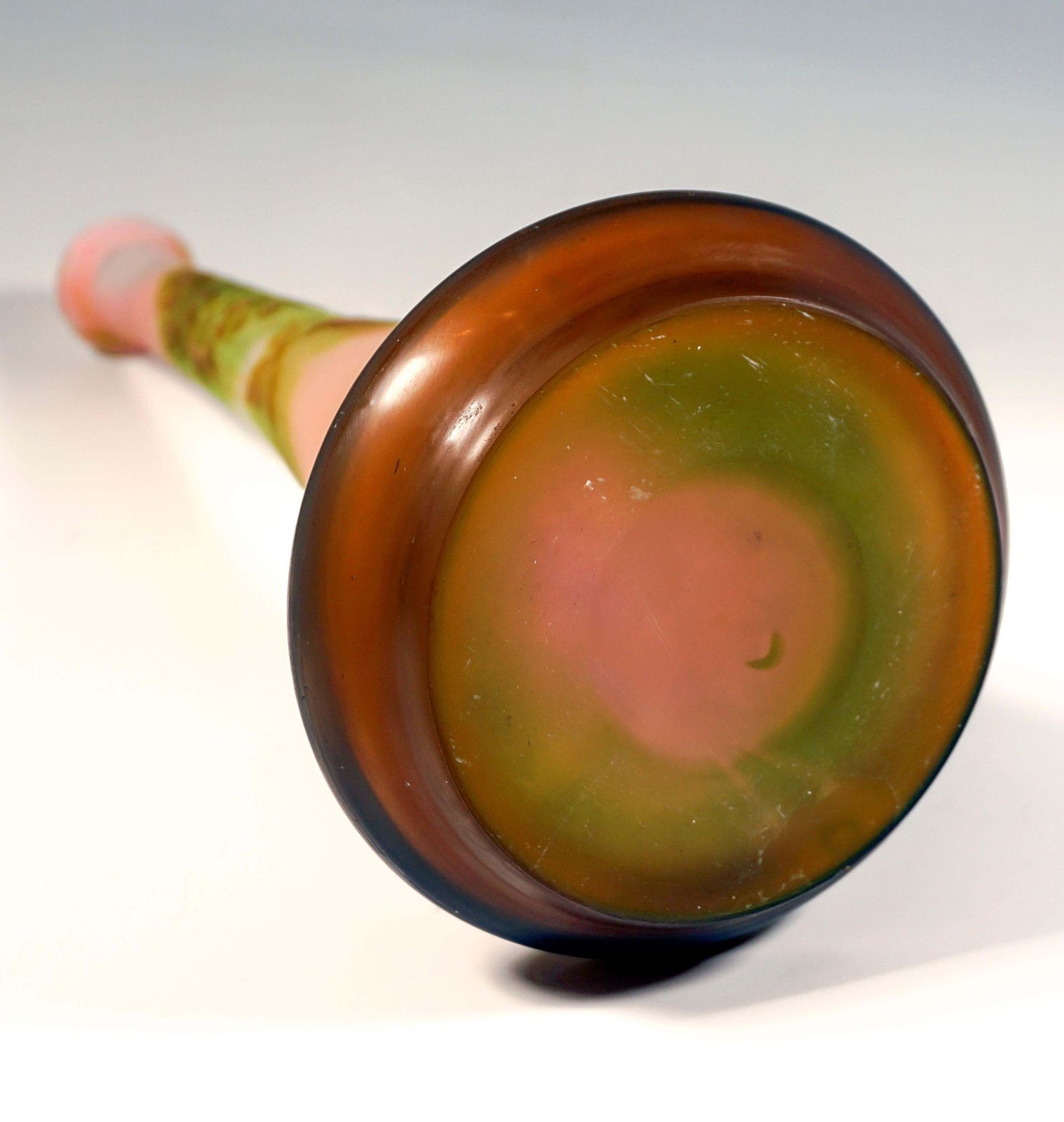 Large émile Gallé Art Nouveau Cameo Vase, Umbellifers Decor, France, Circa 1904 photo buy