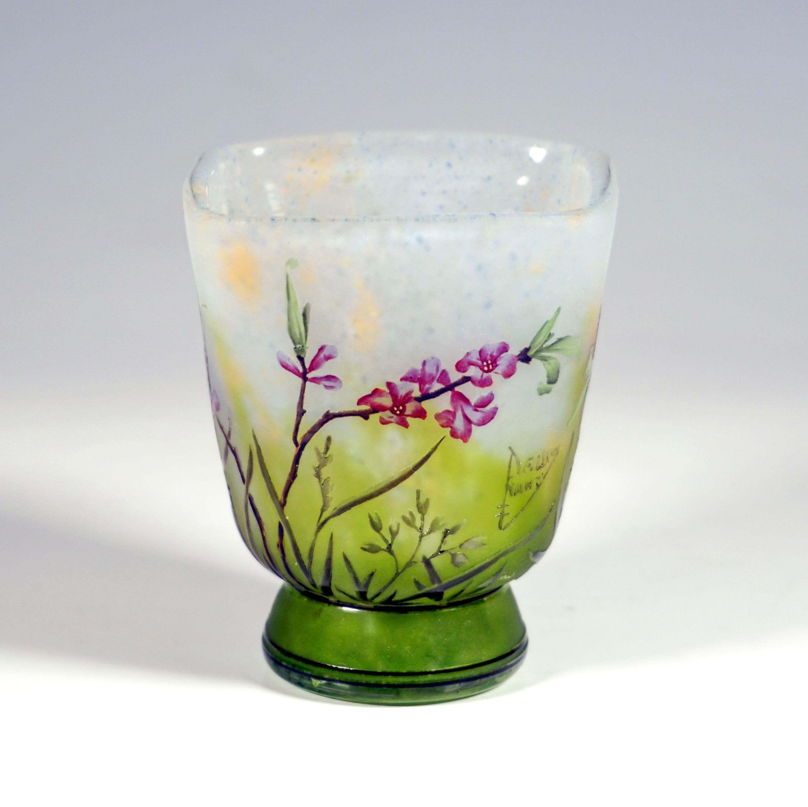 Art Nouveau Cameo Vase With Daphne Decor, Daum Nancy, France, Ca 1910 photo furniture