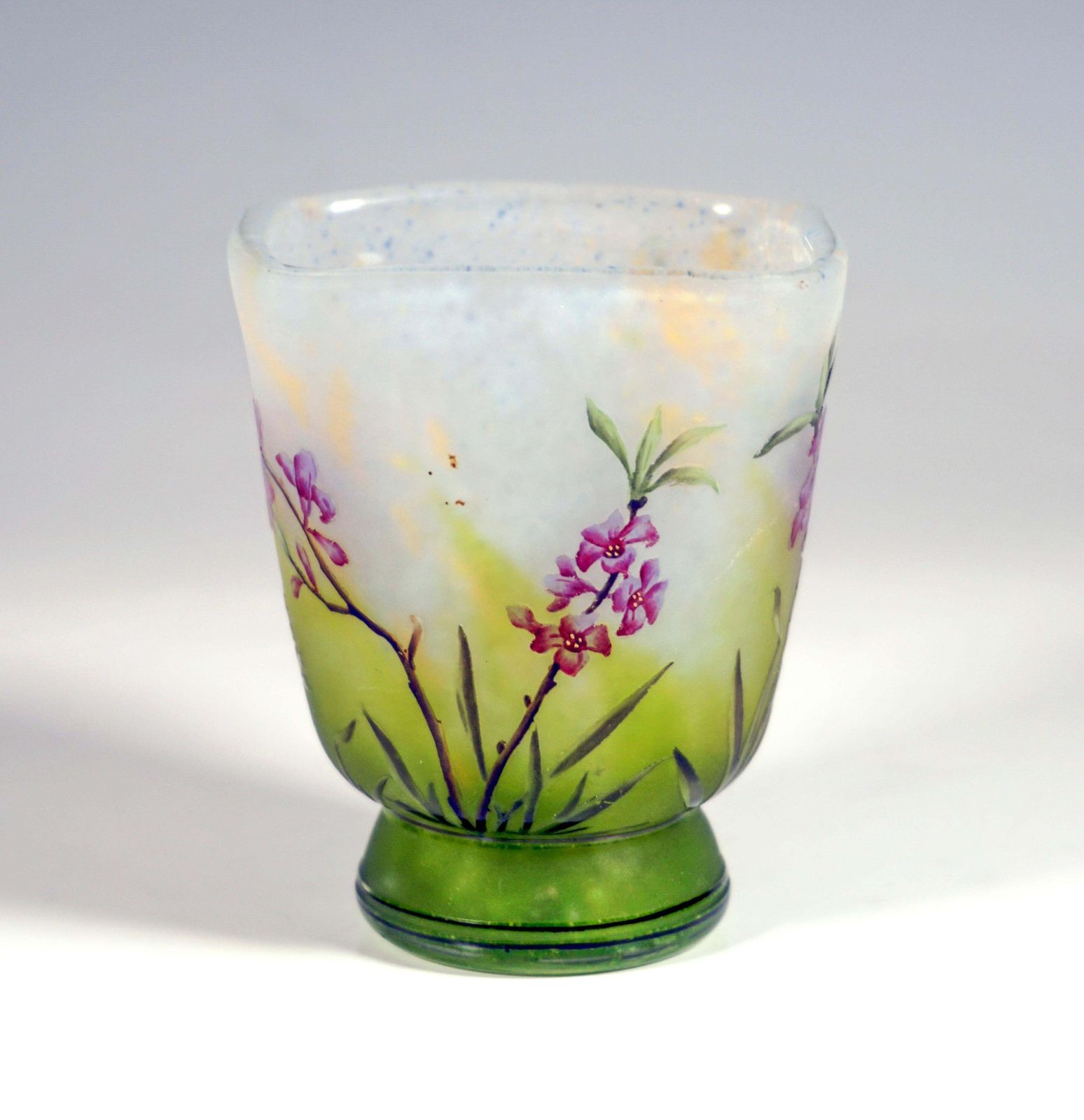 Art Nouveau Cameo Vase With Daphne Decor, Daum Nancy, France, Ca 1910 photo Home Decor
