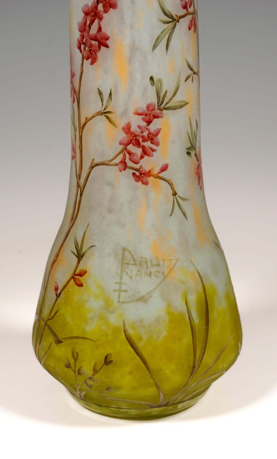 Large Art Nouveau Cameo Vase With Daphne Decor, Daum Nancy, France, 1910/15 photo buy