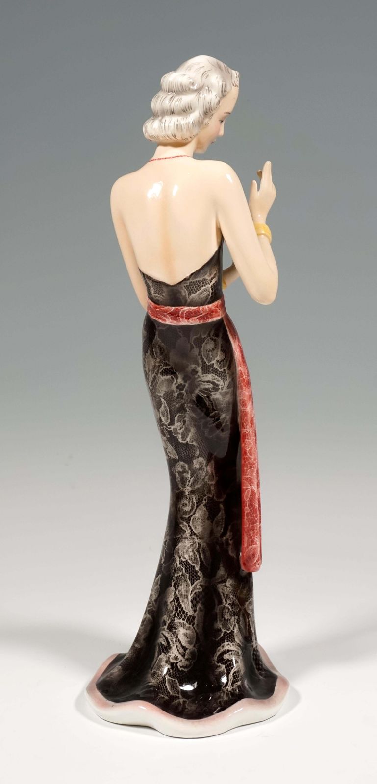 Goldscheider Vienna Art Deco 'Fashion Figurine' By Claire Weiss, Ca 1938 photo for sale