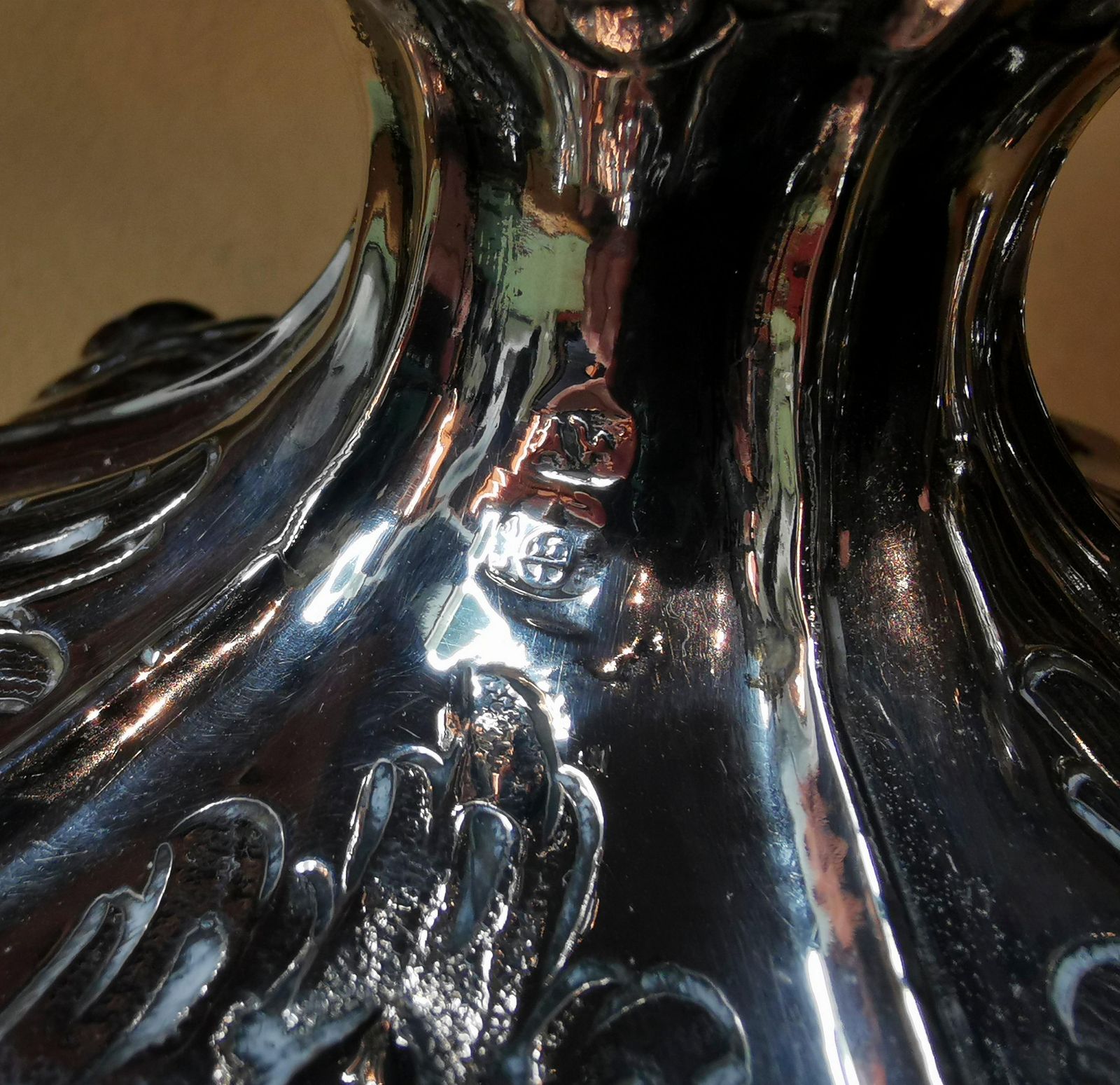 Pair Of Antique Vienna Biedermeier Silver Candle Holders, Dated 1856 photo buy