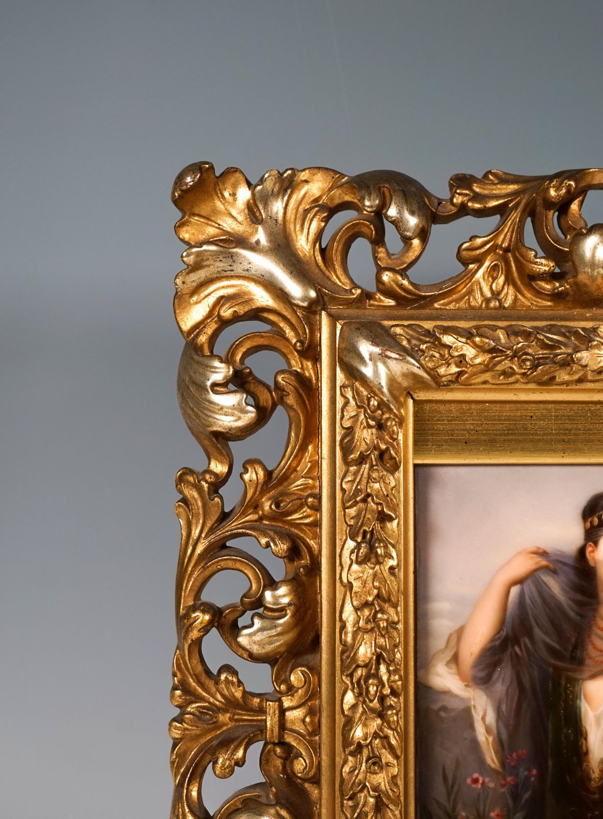 Kpm Berlin Porcelain Picture Plaque Portrait Of A Girl With Veil, Ca 1830 photo vinterior
