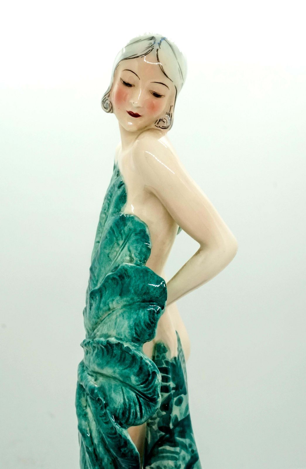 Goldscheider Vienna Art Deco Figurine 'Fan Lady' By Stephan Dakon, Circa 1930 photo 3464.0
