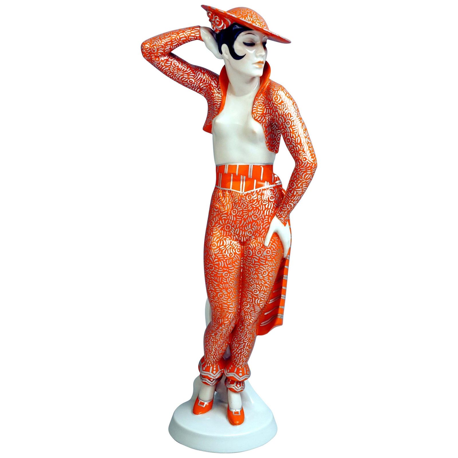 Art Deco Figurine Spanish Lady Dancer 'Carmen' Rosenthal Germany Height 15.94 In