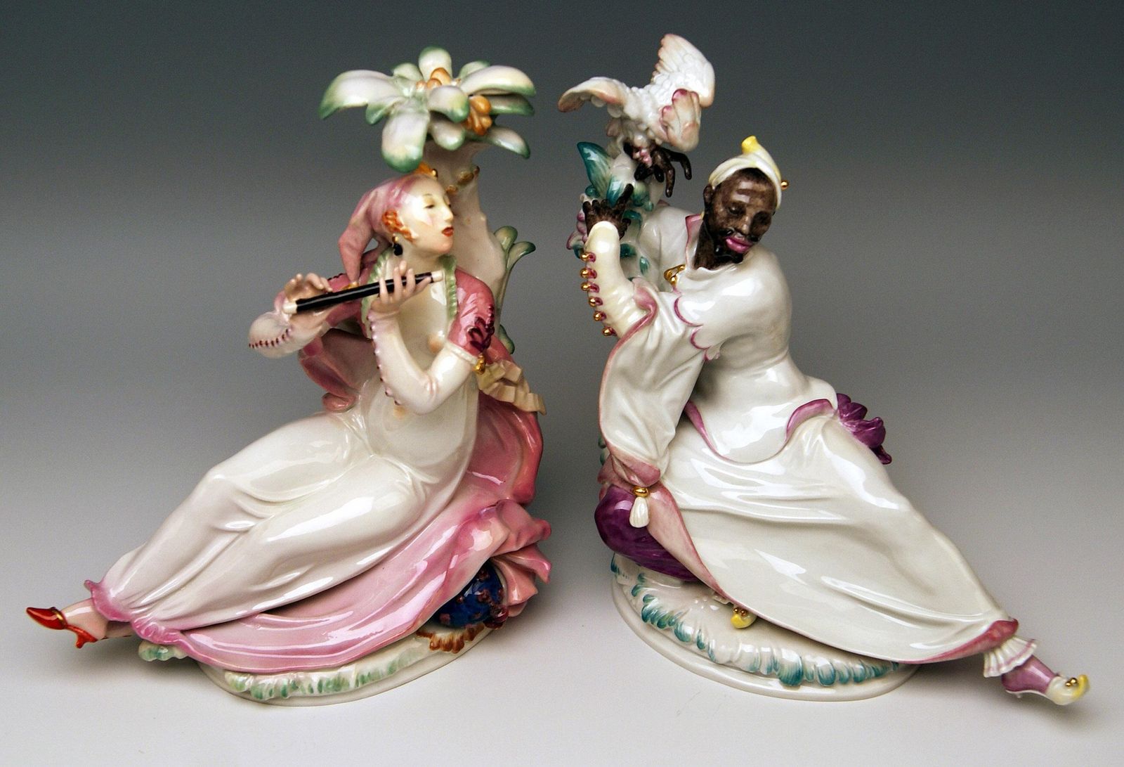 Meissen Pair Of Oriental Figurines A 1146 67073 Scheurich Made 20th Century photo furniture