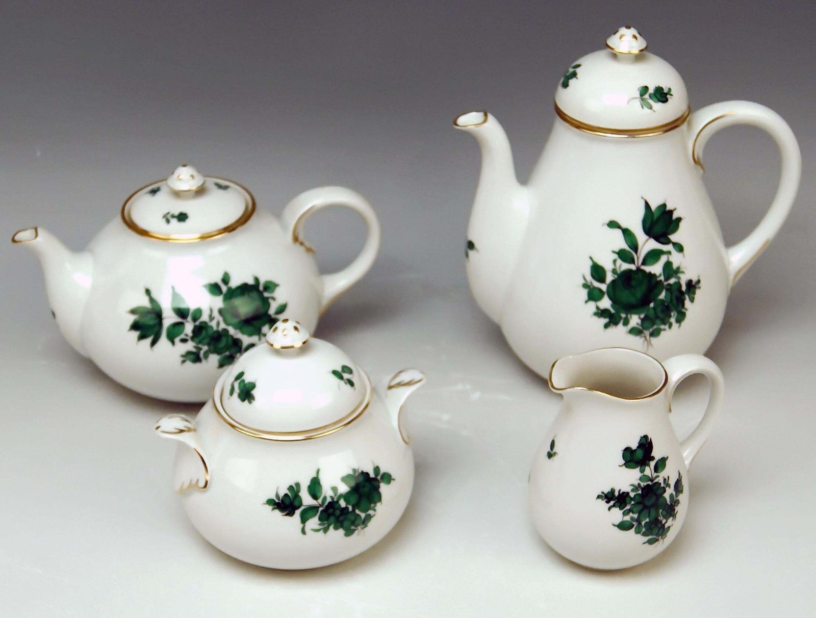 Augarten Vienna Mocha Tea Set Six Persons Maria Theresia Form Schubert photo Home Decor