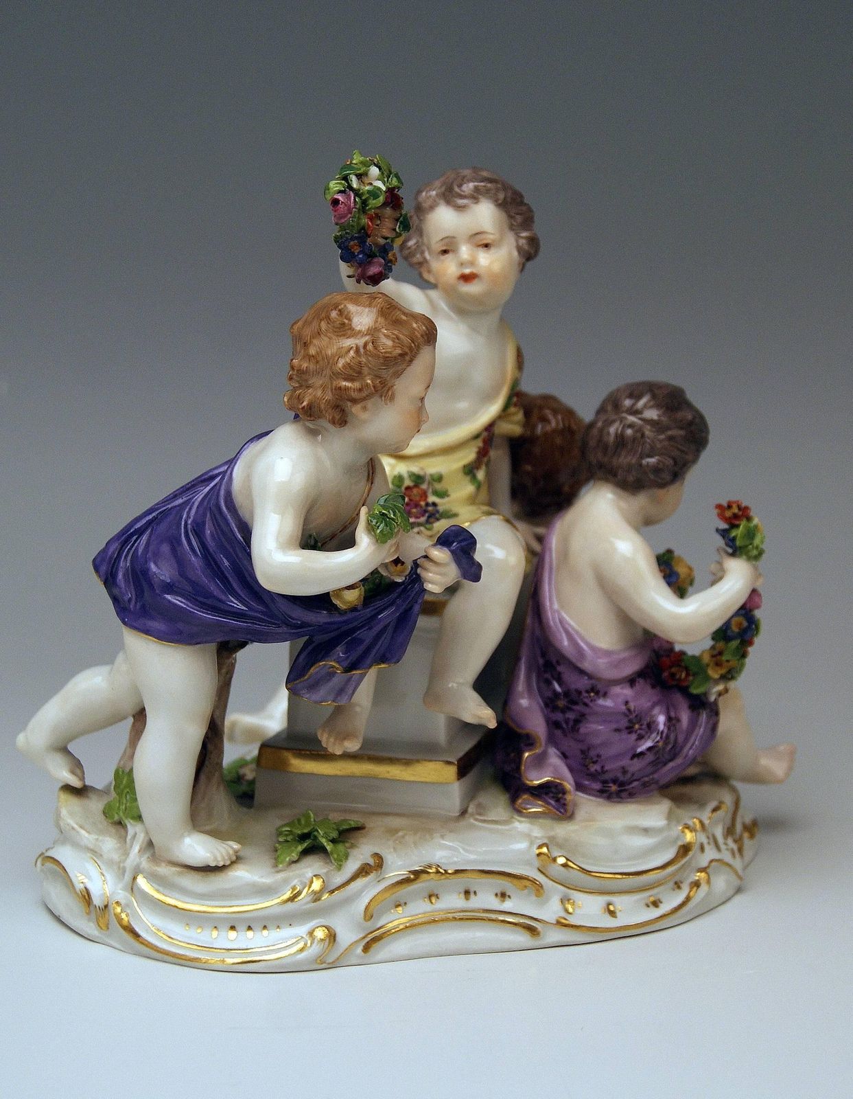 Meissen Seasons Figurines Cupids Allegory Of Spring Model 2502 Kaendler photo buy