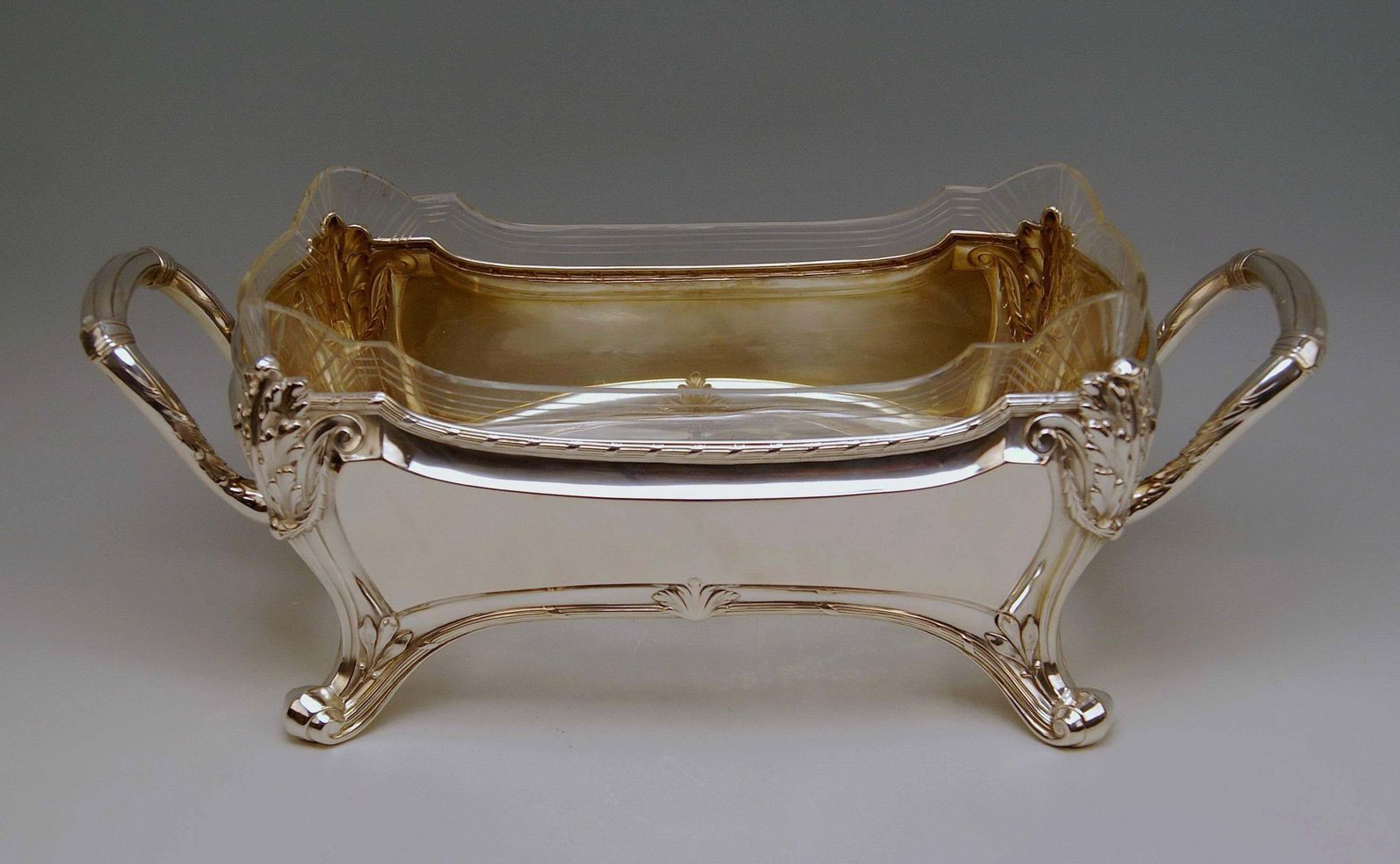 Centrepiece Silver 800 Fruit Bowl Art Nouveau Otto Wolter Germany Made 1900 photo furniture