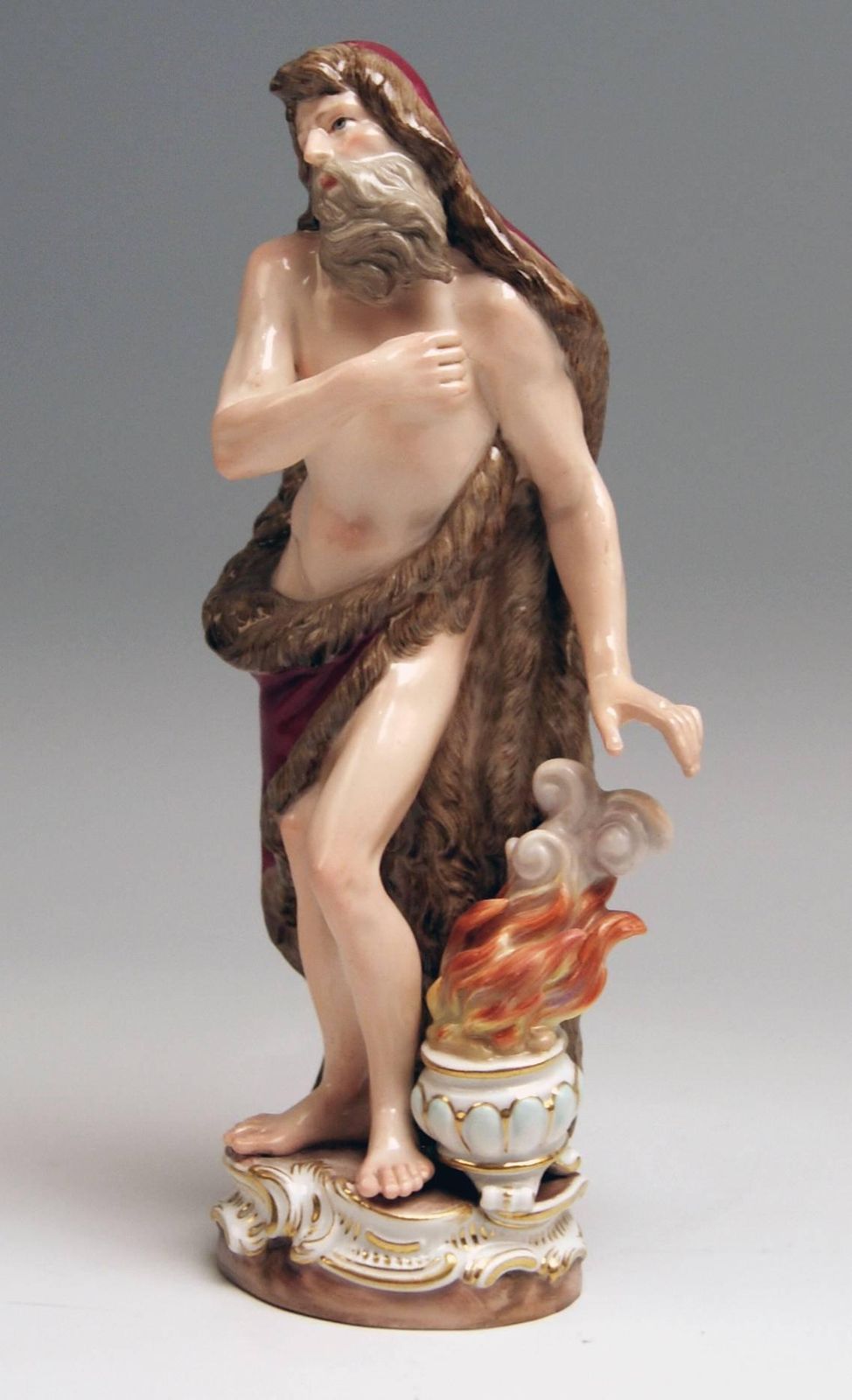 Meissen Winter Season's Figurine C 83 Kaendler Kändler Johann Joachim Made 1880 photo furniture