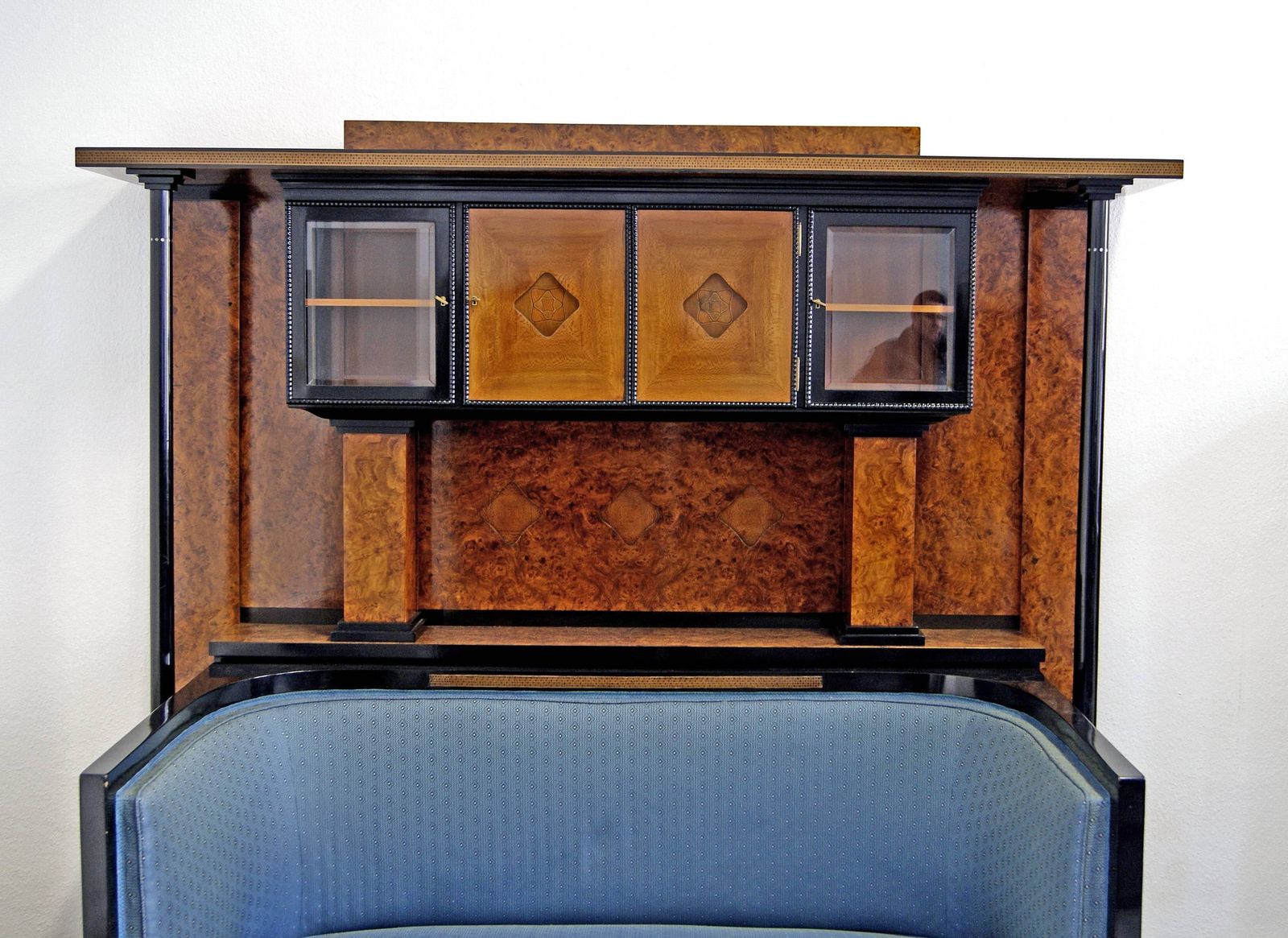 Josef Maria Olbrich Music Room Settee Cabinet Darmstadt Germany Made C.1900 photo Furniture