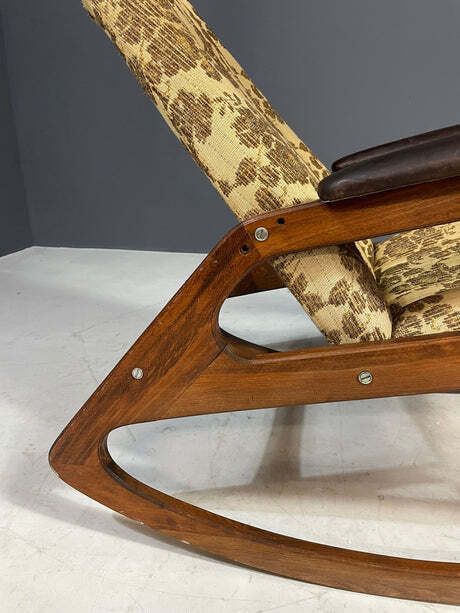 Rocking Chair, Dřevotvar, 1970s, Czechoslovakia photo vintage