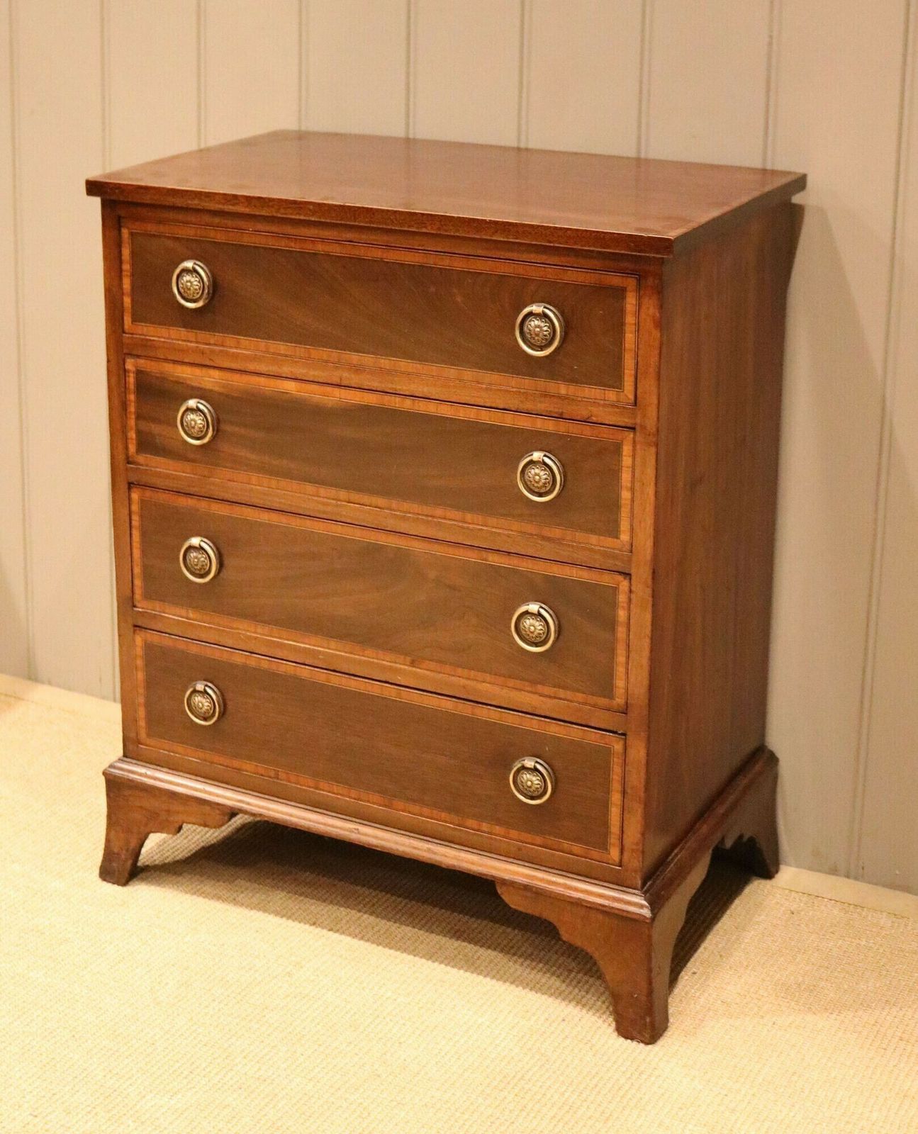 Early 20th Century Mahogany Chest Of Drawers photo vintage