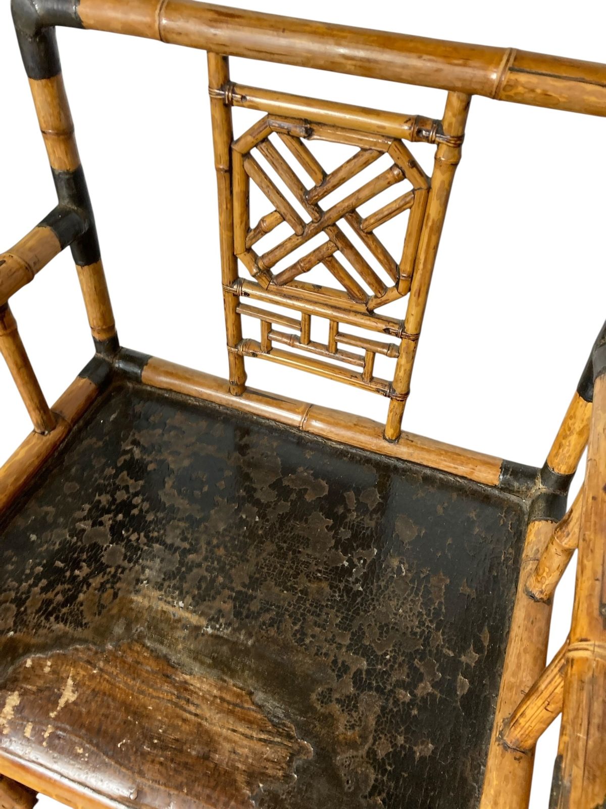 Mid Century Pavillion Chinoiserie Bamboo Armchair Or Sidechair photo for sale