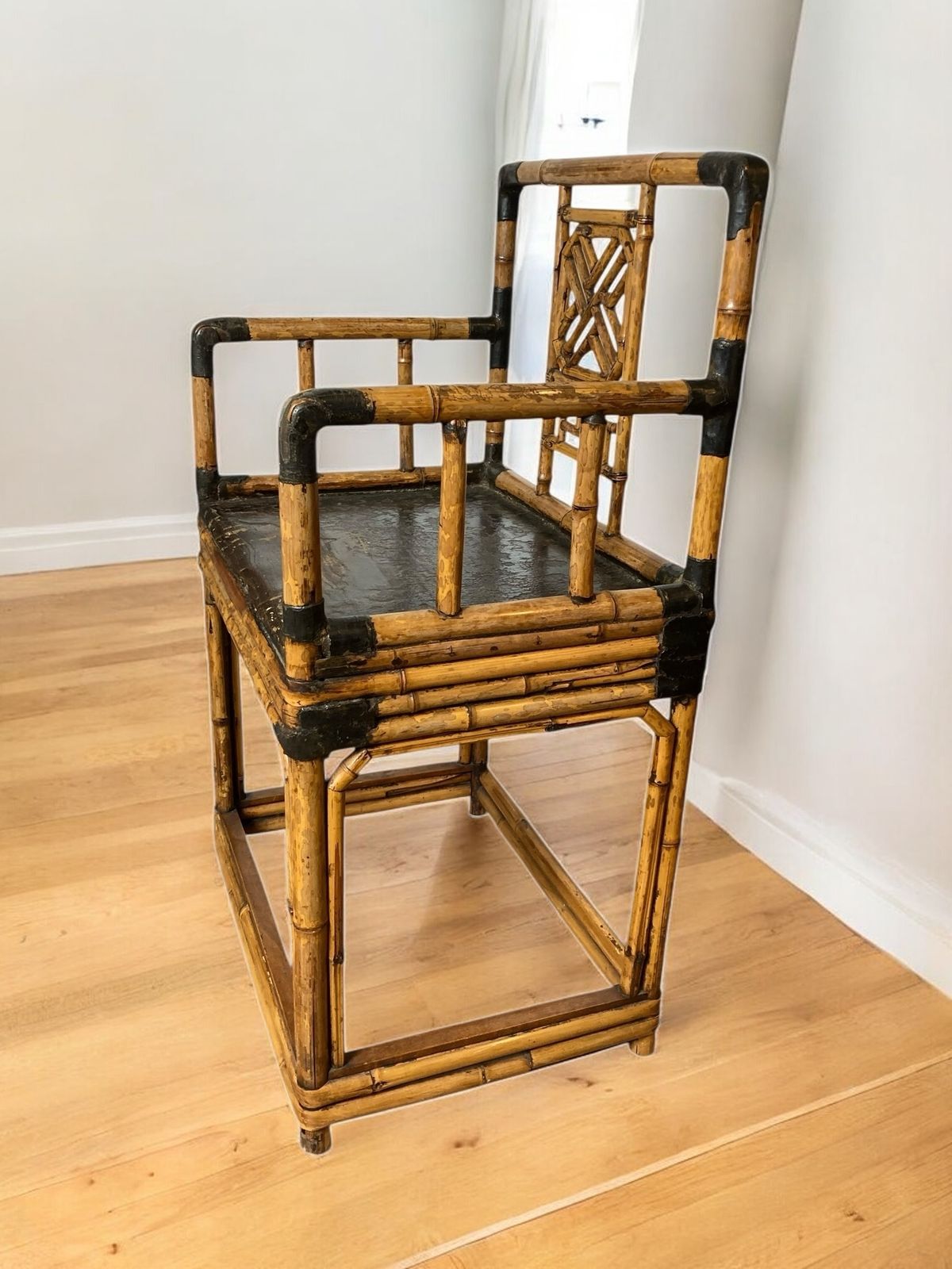 Mid Century Pavillion Chinoiserie Bamboo Armchair Or Sidechair photo buy
