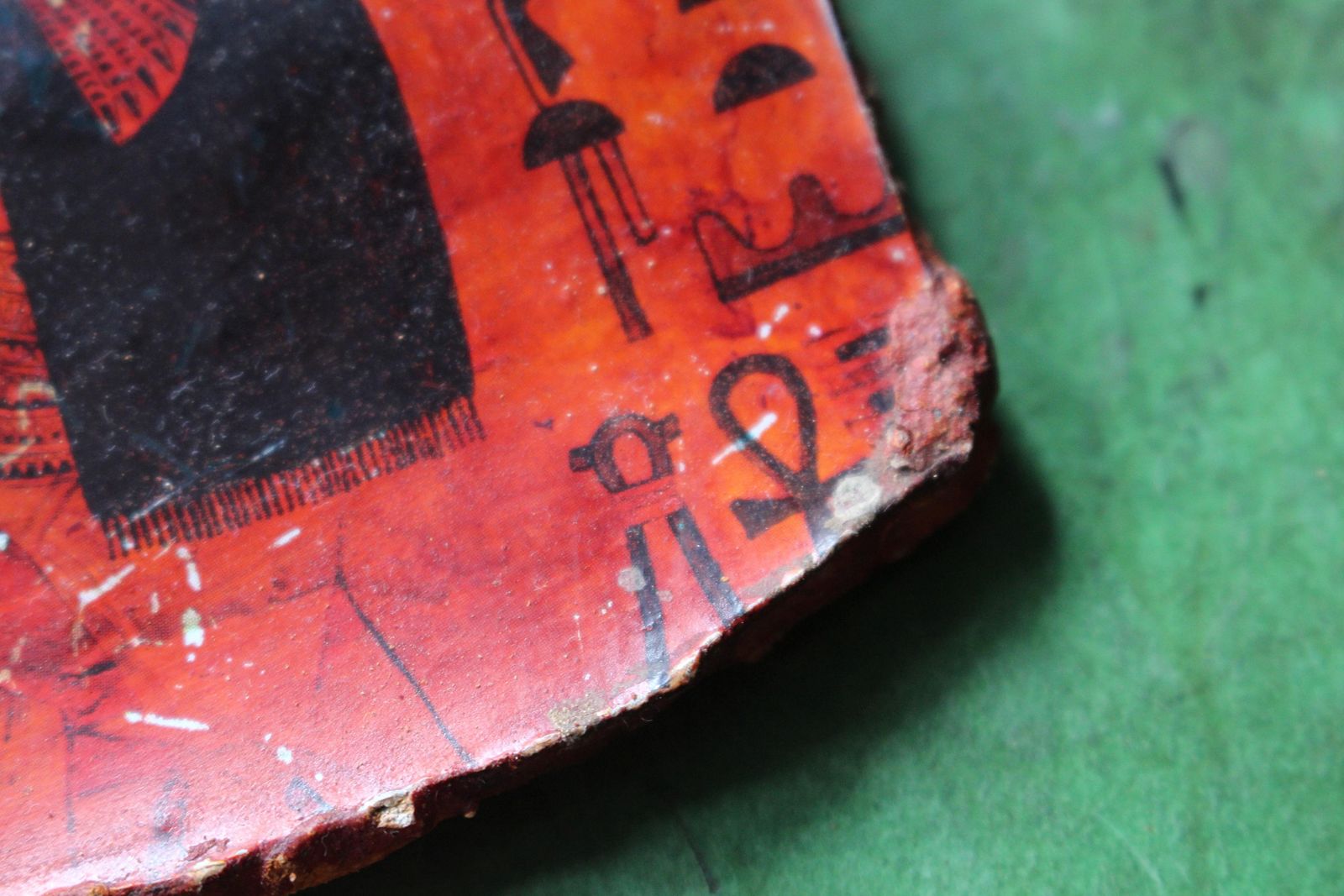 Circa 1920 Pair Of Egyptian Tourist Mummy Or Coffin Caucus Panels Grand Tour photo for sale