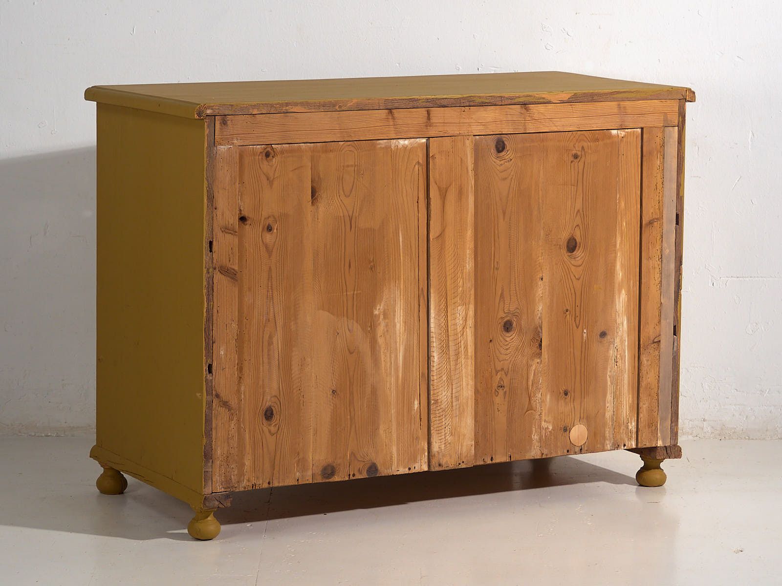 photo furniture Mustard Yellow Antique Chest Of Drawers (C.1920) #54