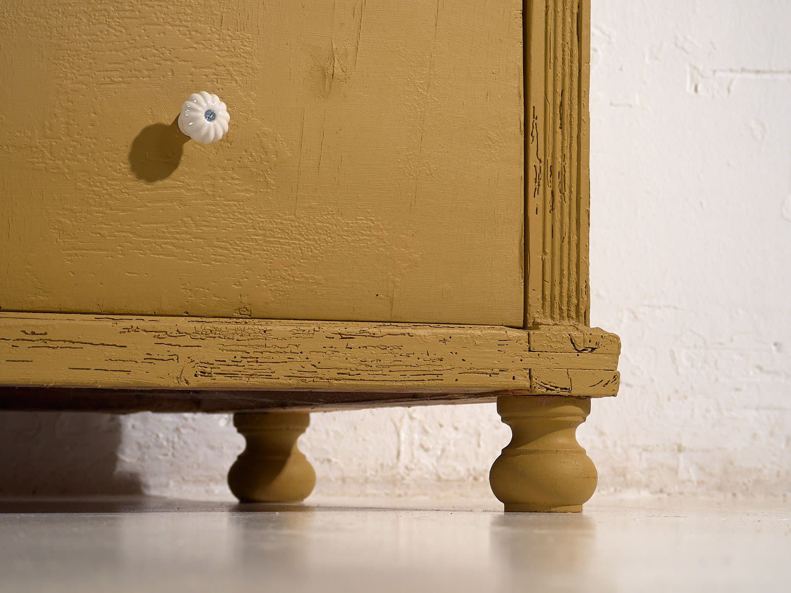 Large Antique Mustard Chest Of Drawers (C.1920) #78 photo furniture