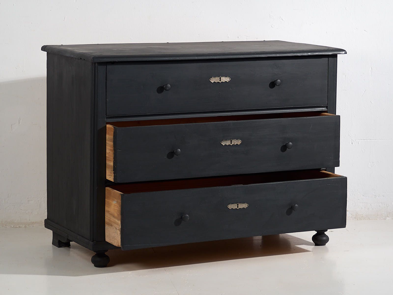 Antique Chest Of Drawers In Dark Tones (C.1920) #86 photo for sale
