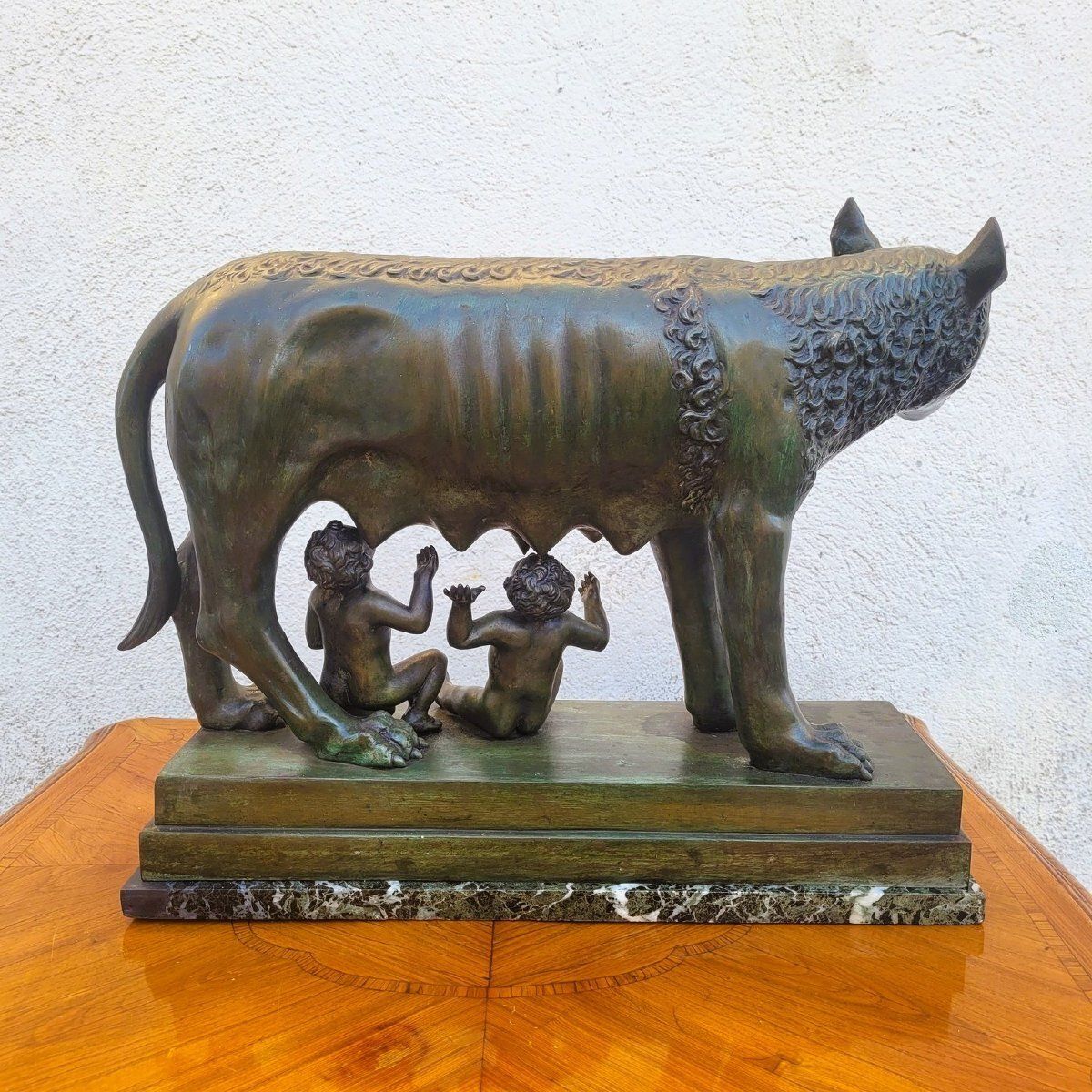 Roman She Wolf, Grand Tour, Antique Bronze, Late 19th Century photo buy