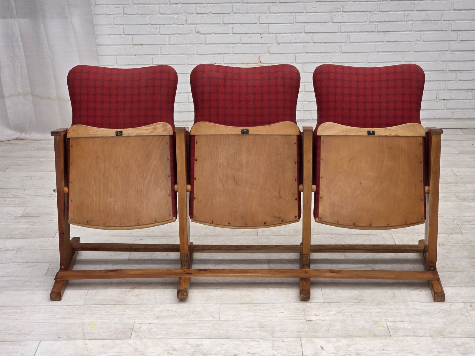 photo vinterior 1960s, Danish Cinema/Theater Armchairs, Original Condition.