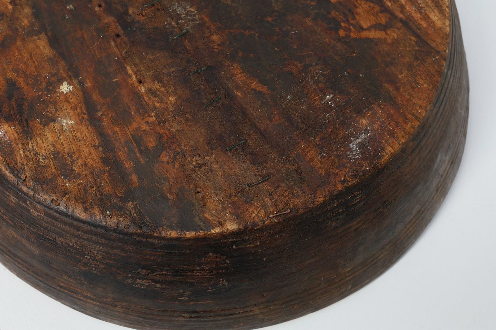 Home Decor Large Wabi Sabi Style Handcrafted Wooden Bowl, France, 1950s photo