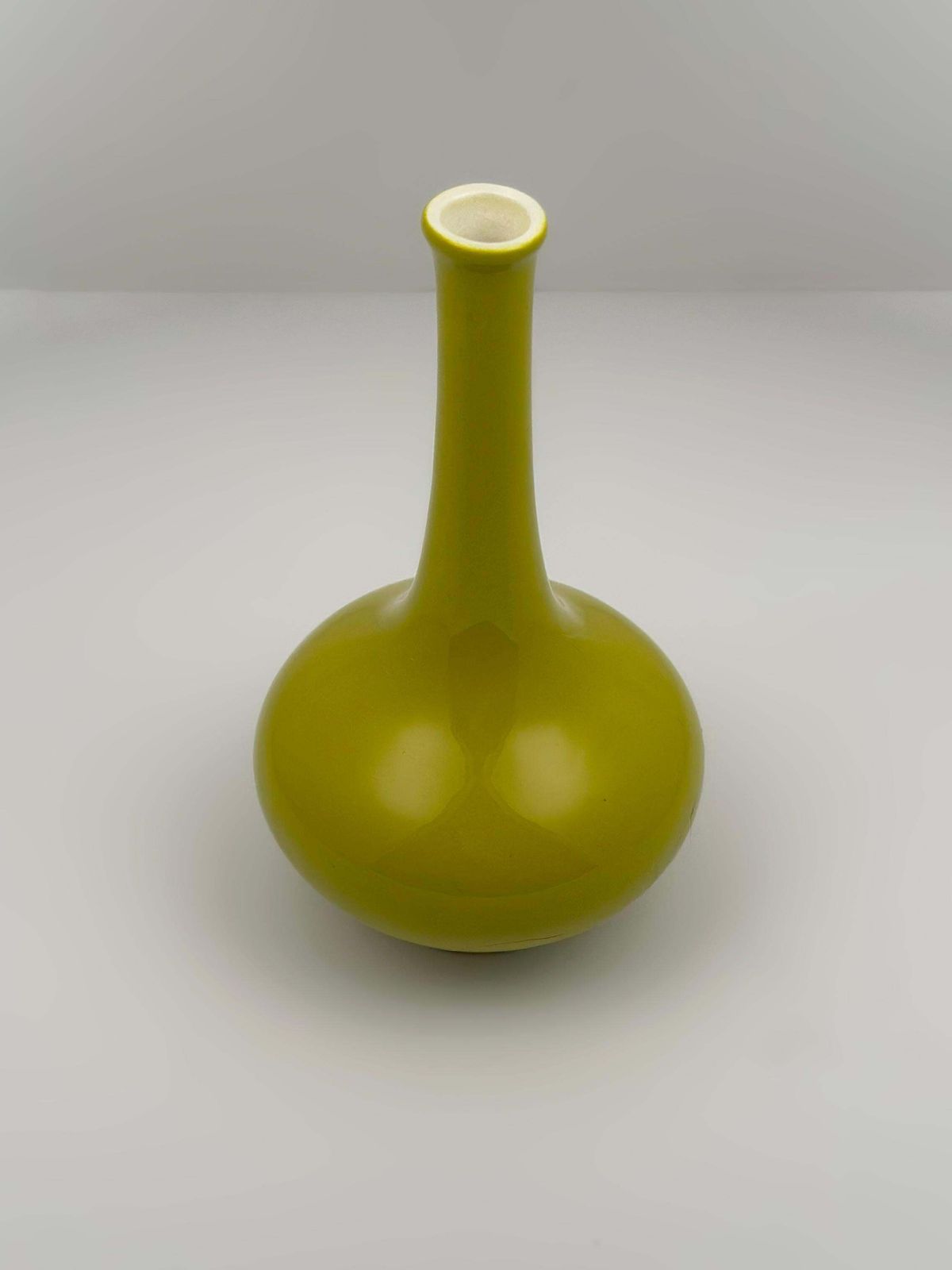 Chartreuse Green Ceramic Bud Vase By Carlton Ware, England, 1960s photo for sale