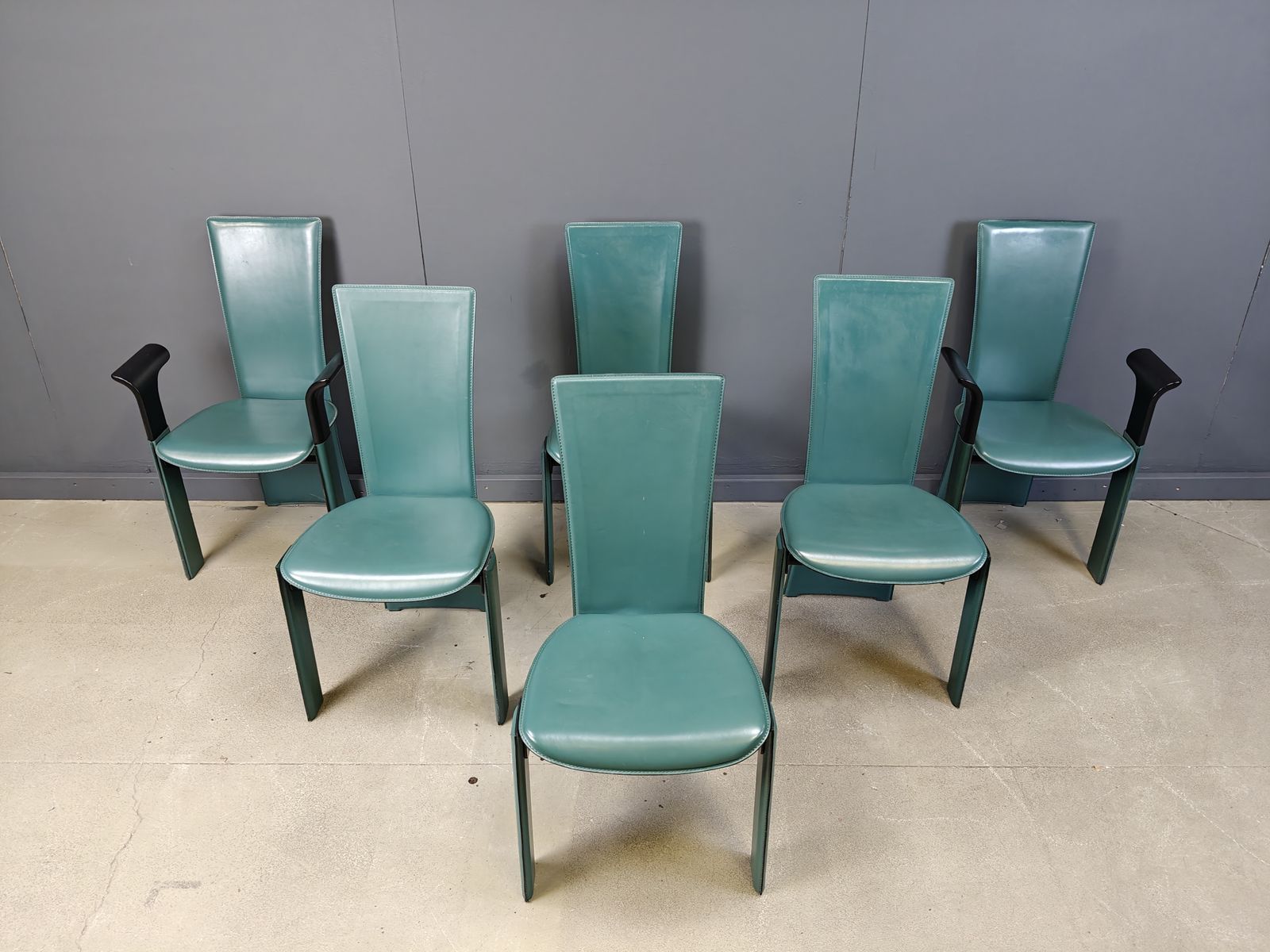 Vintage Dining Chairs By Pietro Costantini, 1980s, Set Of 6 photo for sale