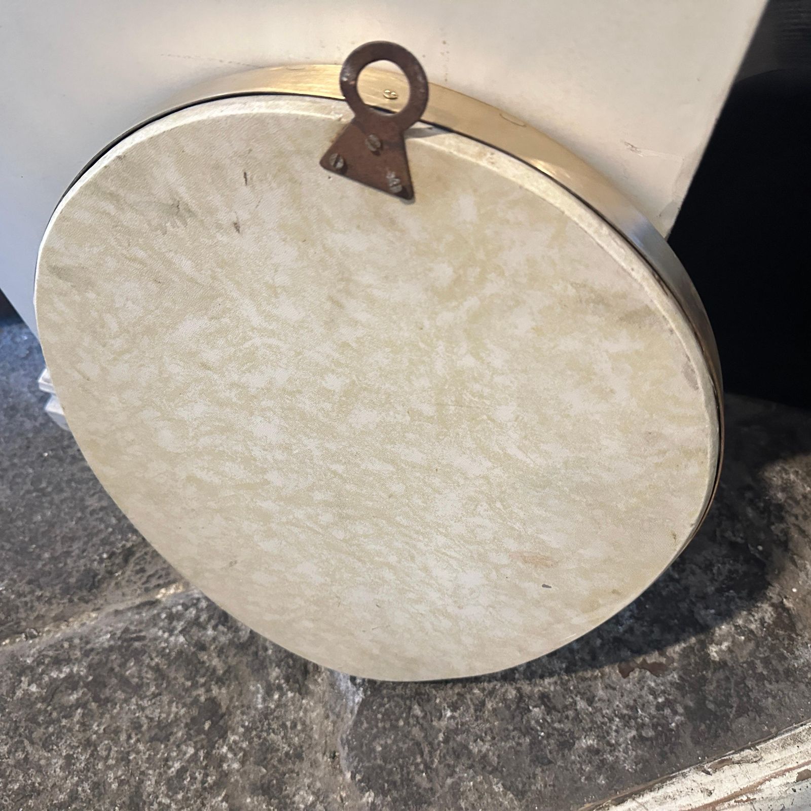 photo furniture 1950s Giò Ponti Style Mid Century Modern Brass Italian Oval Wall Mirror