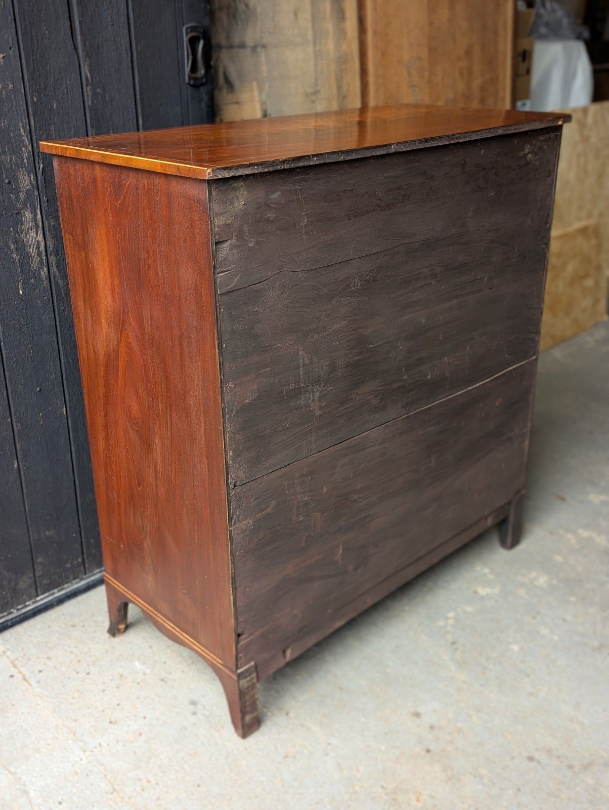 photo vinterior Antique Hepplewhite Chest Of Drawers (Delivery Available) Mahogany C1800