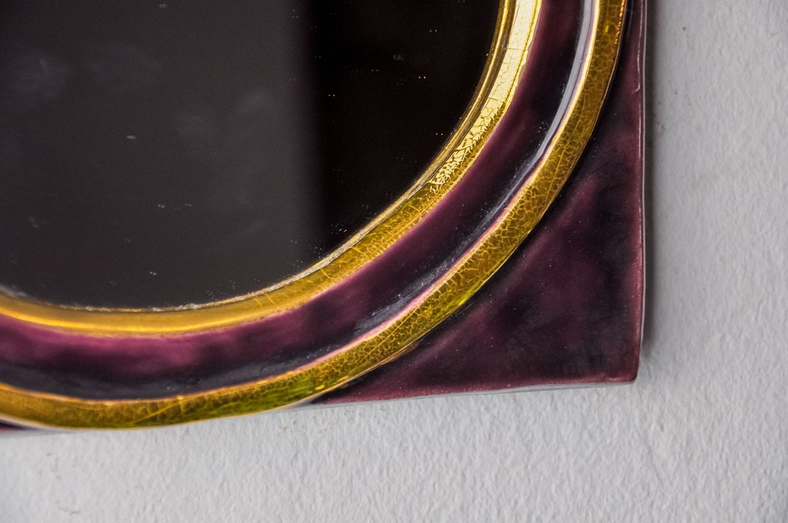 Paradisiers Mirror By Mithé Espelt, Ceramic, France, 1970 photo buy