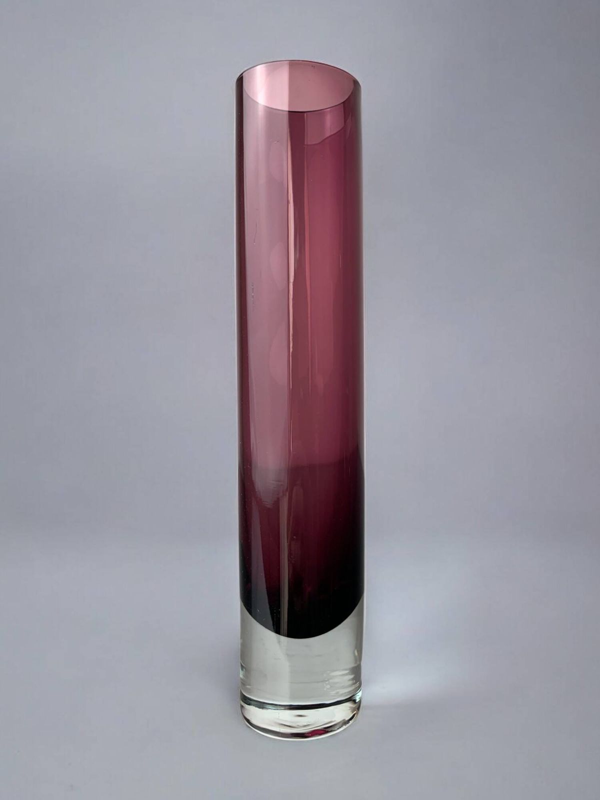Sommerso Circular Purple Vase By Seguso, Murano, Italy, 1970 photo Home Decor
