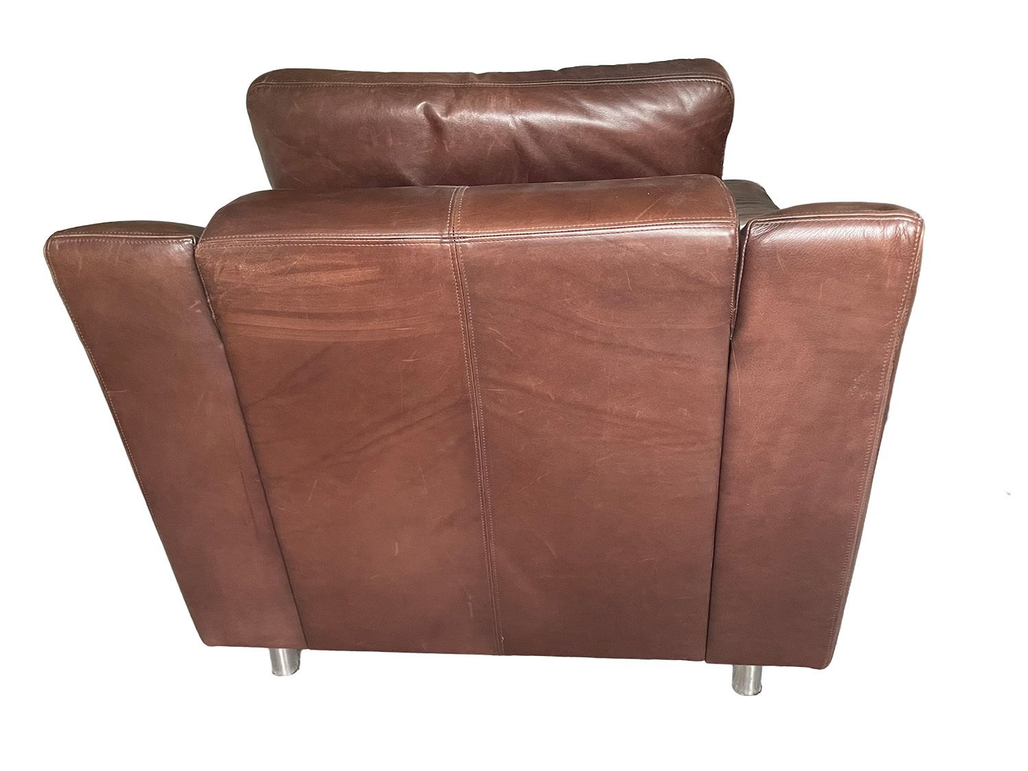 photo buy Collins And Hayes Zante Set Of Leather Sofa And 2 Chairs, 2002