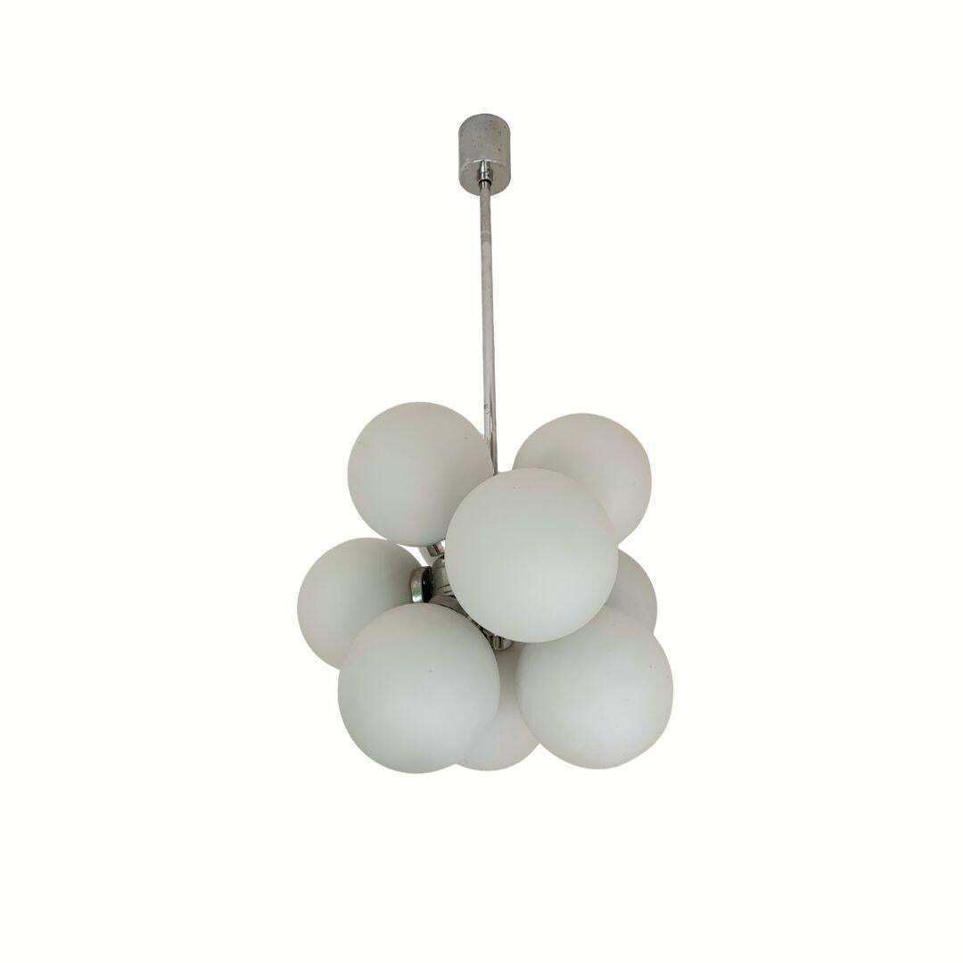 Space Age Sputnik Chandelier With 8 Glass Globes From 1960s photo for sale