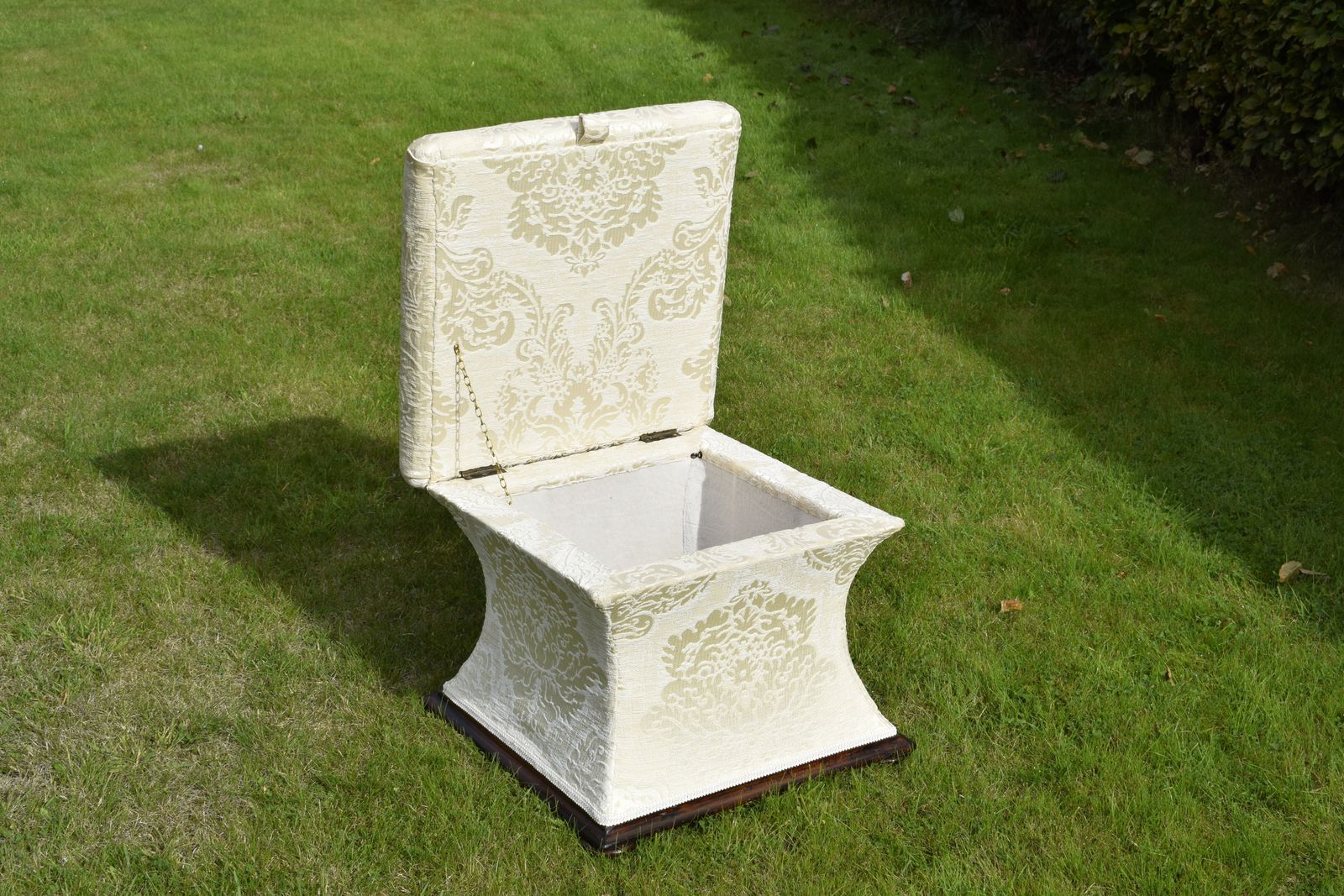 Regency Upholstered Ottoman, 1800s photo Furniture
