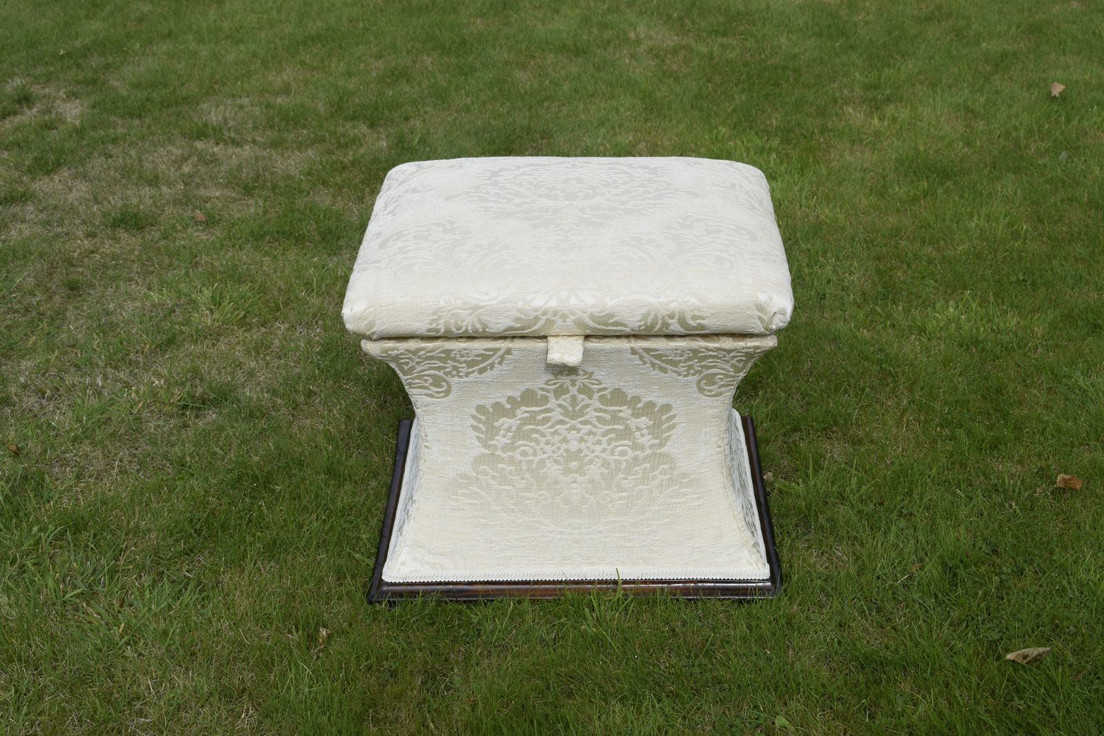 Furniture Regency Upholstered Ottoman, 1800s photo