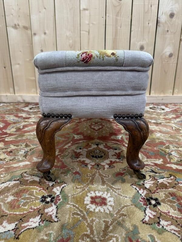 Petit Banc D'appoint   Repose Pied époque Louis Philippe photo for sale