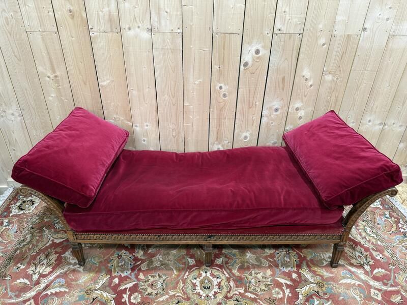 Banquette De Repos   Canapé   Méridienne Louis XVI photo 1530.0