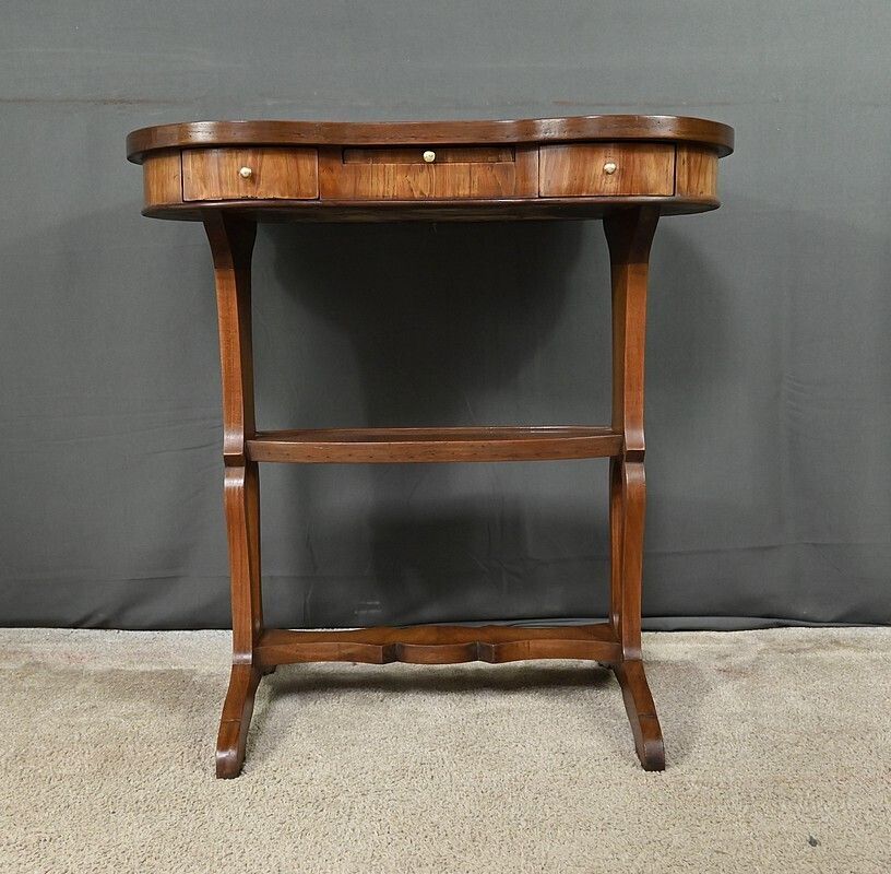 Mahogany And Rosewood Marquetry Coffee Table, Louis XVI Style – Late 19th Century photo 810.0