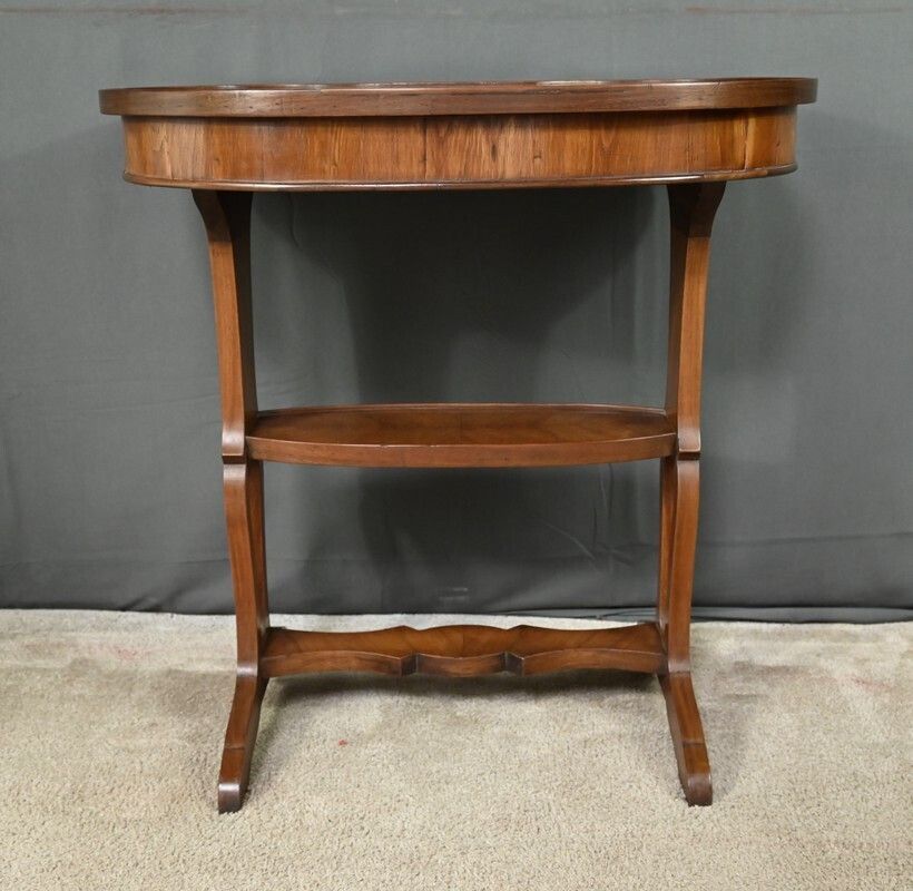 photo for sale Mahogany And Rosewood Marquetry Coffee Table, Louis XVI Style – Late 19th Century