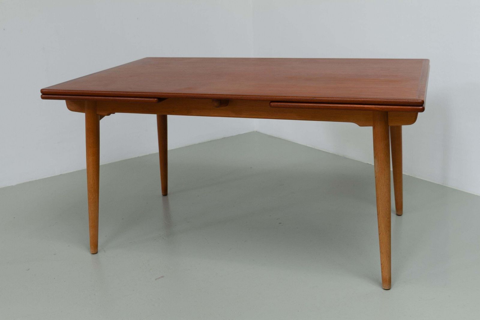3141.0 Danish Teak And Oak At 312 Dining Table By Hans Wegner For Andreas Tuck, 1960s photo