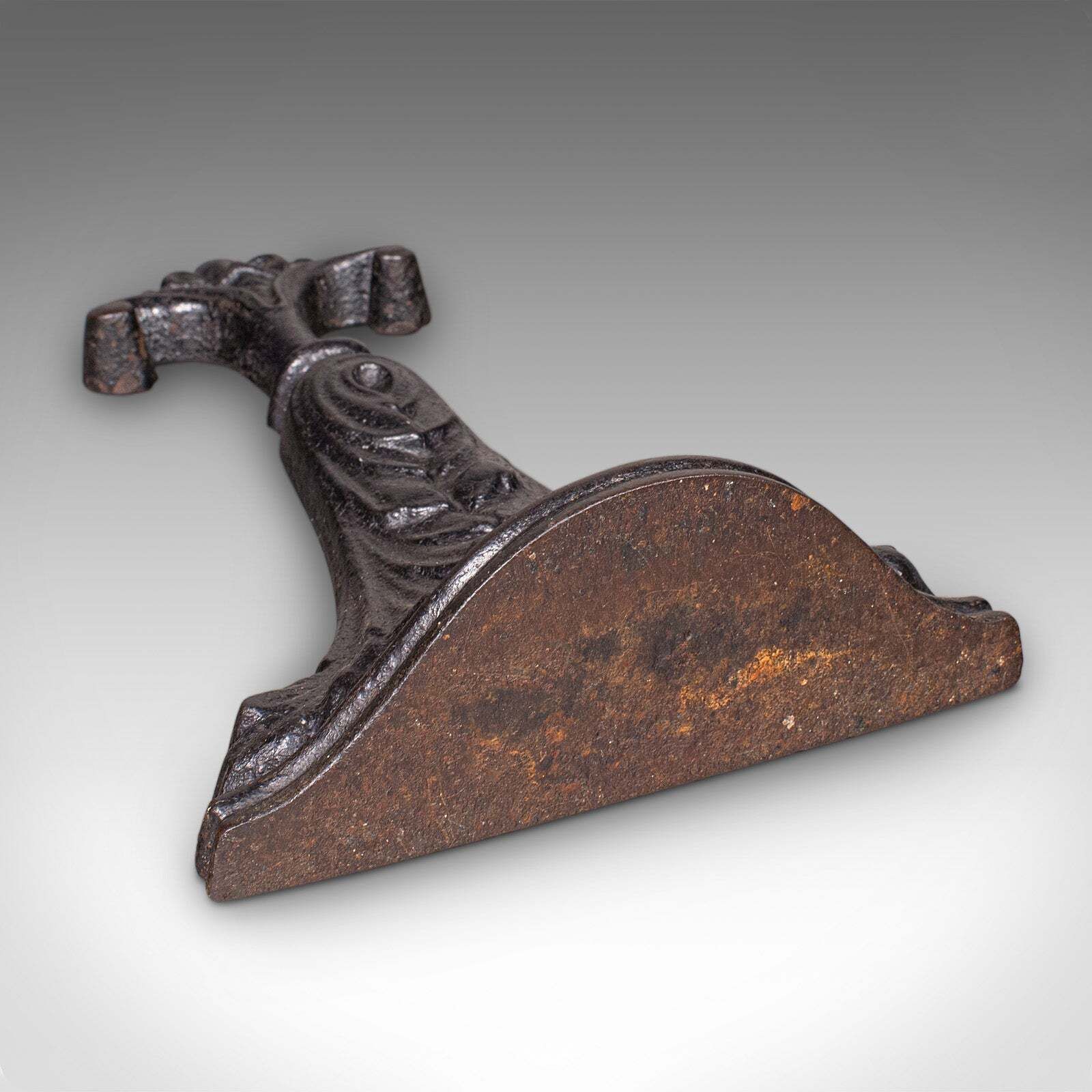 Antique Door Porter, English, Cast Iron, Doorstop, Keeper, Victorian, Circa 1860 photo vintage