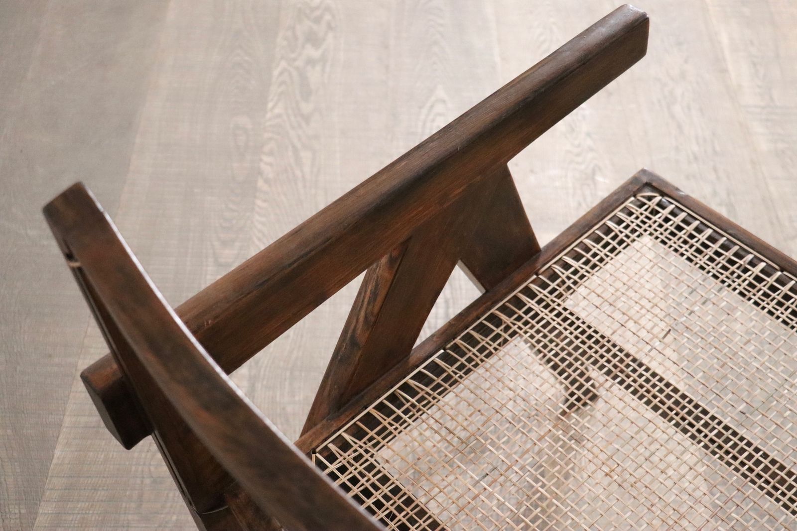 Pierre Jeanneret Lounge Chairs Pj Si 29 A In Teak And Cane, 1950s photo vinterior