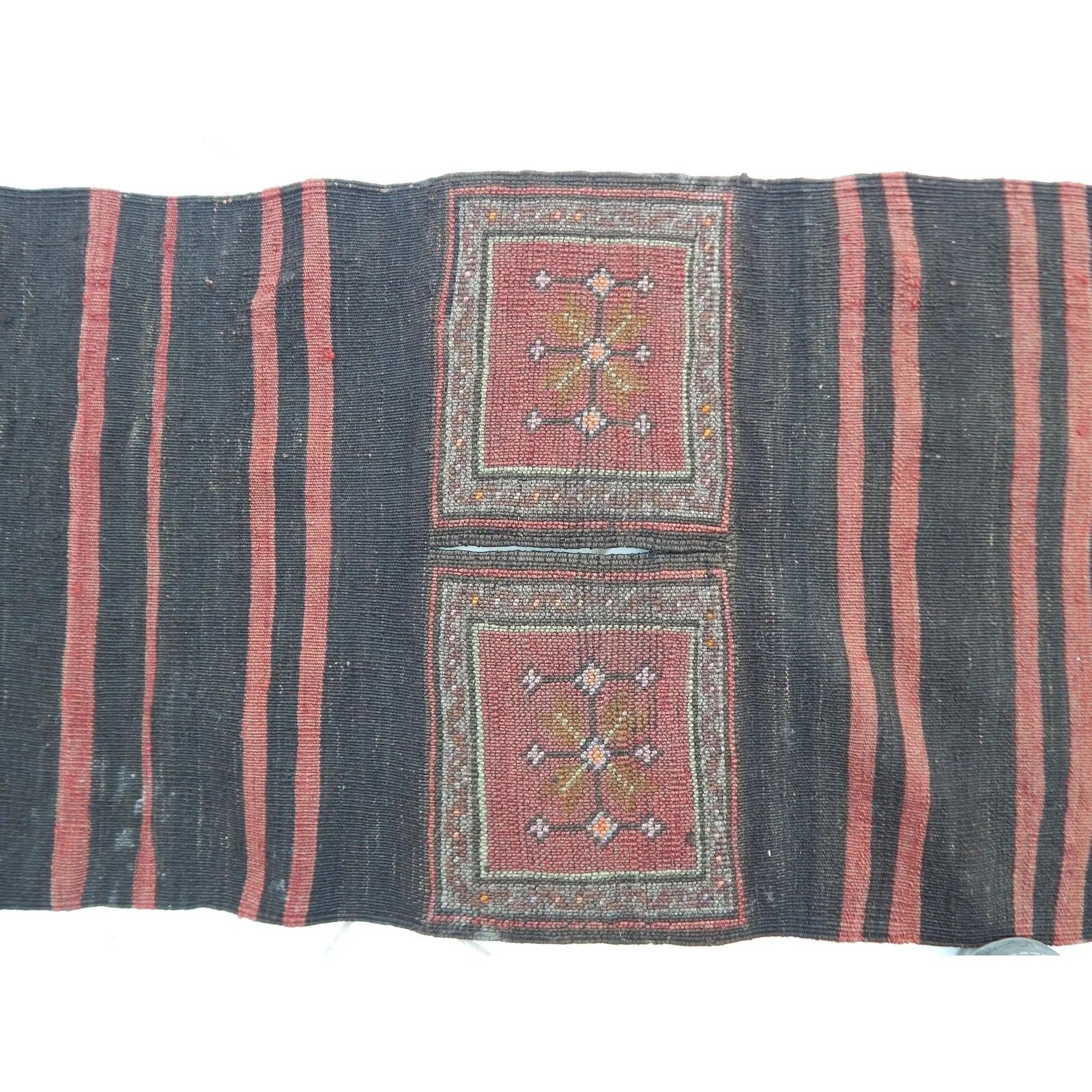 Turkish Wool Saddlebag   Runner 1'7" X 5'11" photo Textiles