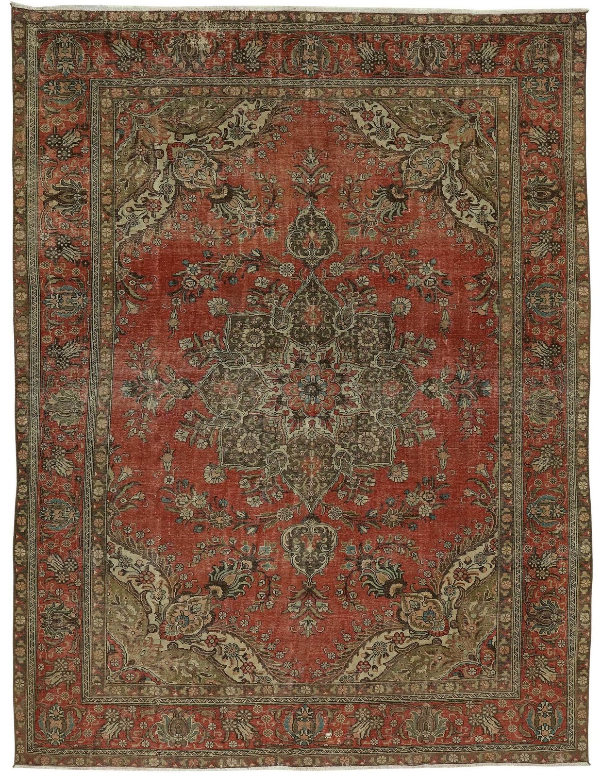 Vintage Hand Knotted Large Area Rug 307 Cm X 412 Cm