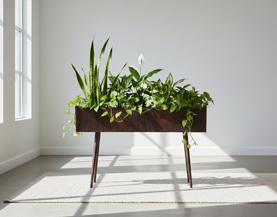 Deense Rozenhout Plantenbak, Ca. Jaren 1960 photo furniture