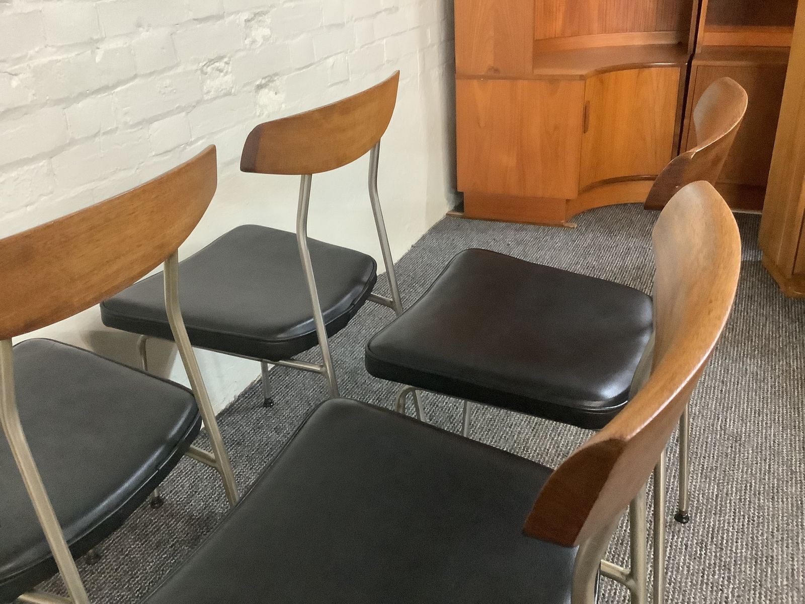 photo furniture Set Of Four Stag S Range Dining Chairs. Designed By John & Sylvia Reid 1960s.