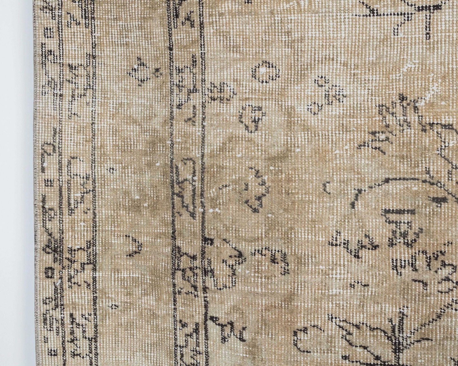 5x8 Turkish Rug, Neutral Vintage Rug, Antique Handmade Rug, Oushak Rug, Anatolian Rug, Low Pile Rug, Naturel Rug, Faded Rug,Area Rug photo Textiles