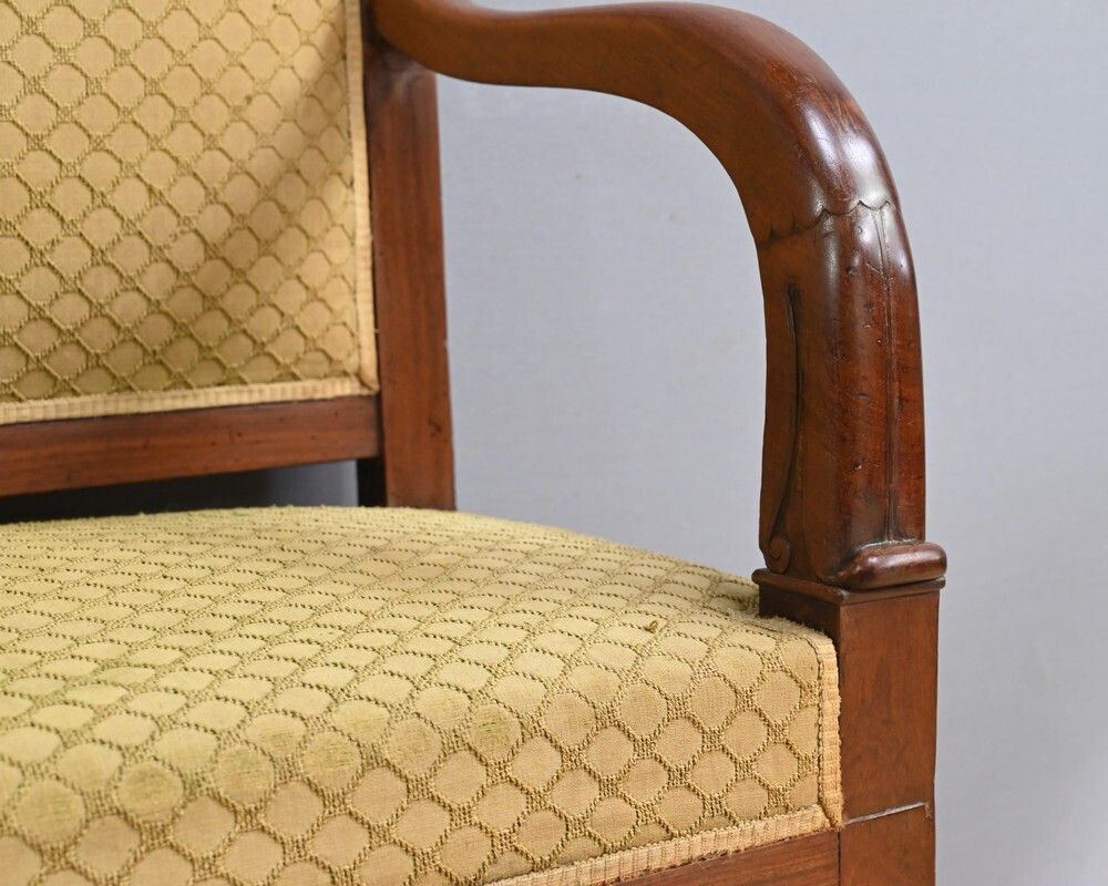 photo vinterior Mahogany Landing Sofa, Restoration Period – Part 1 Of The 19th Century