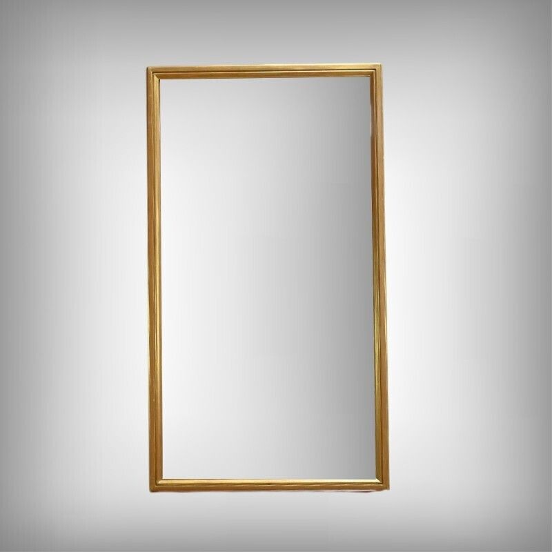 Gilded Wood Mirror, Maison Texier, Nantes – Late 19th Century